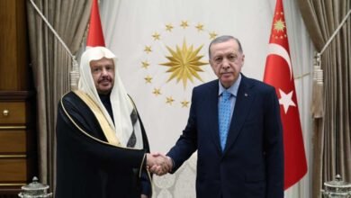 لقاء مغلق بين أردوغان ورئيس مجلس الشورى السعودي